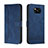 Coque Portefeuille Livre Cuir Etui Clapet H01X pour Xiaomi Poco X3 Bleu