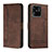 Coque Portefeuille Livre Cuir Etui Clapet H01X pour Xiaomi Redmi 10 India Marron