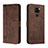 Coque Portefeuille Livre Cuir Etui Clapet H01X pour Xiaomi Redmi 10X 4G Marron