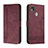 Coque Portefeuille Livre Cuir Etui Clapet H01X pour Xiaomi Redmi 9 India Rouge