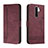 Coque Portefeuille Livre Cuir Etui Clapet H01X pour Xiaomi Redmi 9 Prime India Rouge