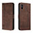 Coque Portefeuille Livre Cuir Etui Clapet H01X pour Xiaomi Redmi 9i Marron