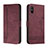 Coque Portefeuille Livre Cuir Etui Clapet H01X pour Xiaomi Redmi 9i Rouge