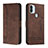 Coque Portefeuille Livre Cuir Etui Clapet H01X pour Xiaomi Redmi A1 Plus Marron