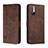 Coque Portefeuille Livre Cuir Etui Clapet H01X pour Xiaomi Redmi Note 10 5G Marron