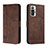 Coque Portefeuille Livre Cuir Etui Clapet H01X pour Xiaomi Redmi Note 10 Pro Max Marron