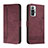 Coque Portefeuille Livre Cuir Etui Clapet H01X pour Xiaomi Redmi Note 10 Pro Max Rouge