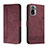 Coque Portefeuille Livre Cuir Etui Clapet H01X pour Xiaomi Redmi Note 10S 4G Rouge