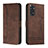 Coque Portefeuille Livre Cuir Etui Clapet H01X pour Xiaomi Redmi Note 11 4G (2022) Marron