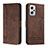 Coque Portefeuille Livre Cuir Etui Clapet H01X pour Xiaomi Redmi Note 11T Pro+ Plus 5G Marron