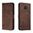 Coque Portefeuille Livre Cuir Etui Clapet H01X pour Xiaomi Redmi Note 9 Pro Max Marron