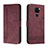 Coque Portefeuille Livre Cuir Etui Clapet H01X pour Xiaomi Redmi Note 9 Rouge