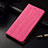 Coque Portefeuille Livre Cuir Etui Clapet H02 pour Apple iPhone 13 Mini Rose Rouge