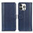 Coque Portefeuille Livre Cuir Etui Clapet H02 pour Apple iPhone 14 Pro Bleu