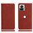 Coque Portefeuille Livre Cuir Etui Clapet H02P pour Motorola Moto Edge 30 Ultra 5G Marron