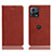 Coque Portefeuille Livre Cuir Etui Clapet H02P pour Motorola Moto S30 Pro 5G Marron