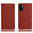 Coque Portefeuille Livre Cuir Etui Clapet H02P pour Oppo A54 5G Marron