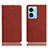 Coque Portefeuille Livre Cuir Etui Clapet H02P pour Oppo A58x 5G Marron