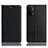 Coque Portefeuille Livre Cuir Etui Clapet H02P pour Oppo A74 5G Noir