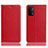 Coque Portefeuille Livre Cuir Etui Clapet H02P pour Oppo A93 5G Rouge