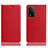 Coque Portefeuille Livre Cuir Etui Clapet H02P pour Oppo A93s 5G Rouge
