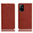 Coque Portefeuille Livre Cuir Etui Clapet H02P pour Oppo A95 5G Marron