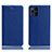Coque Portefeuille Livre Cuir Etui Clapet H02P pour Oppo Find X3 5G Bleu