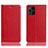 Coque Portefeuille Livre Cuir Etui Clapet H02P pour Oppo Find X3 5G Rouge