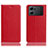 Coque Portefeuille Livre Cuir Etui Clapet H02P pour Oppo K10 5G Rouge