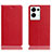 Coque Portefeuille Livre Cuir Etui Clapet H02P pour Oppo Reno9 Pro+ Plus 5G Rouge