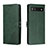 Coque Portefeuille Livre Cuir Etui Clapet H02X pour Google Pixel 6a 5G Vert