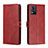 Coque Portefeuille Livre Cuir Etui Clapet H02X pour Motorola Moto E13 Rouge