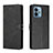 Coque Portefeuille Livre Cuir Etui Clapet H02X pour Motorola Moto G 5G (2023) Noir