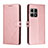 Coque Portefeuille Livre Cuir Etui Clapet H02X pour OnePlus 10 Pro 5G Or Rose