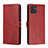 Coque Portefeuille Livre Cuir Etui Clapet H02X pour Samsung Galaxy A03 Rouge