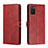 Coque Portefeuille Livre Cuir Etui Clapet H02X pour Samsung Galaxy A03s Rouge