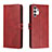 Coque Portefeuille Livre Cuir Etui Clapet H02X pour Samsung Galaxy A13 4G Rouge