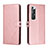 Coque Portefeuille Livre Cuir Etui Clapet H02X pour Xiaomi Mi 10S 5G Or Rose