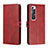 Coque Portefeuille Livre Cuir Etui Clapet H02X pour Xiaomi Mi 10S 5G Rouge