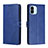 Coque Portefeuille Livre Cuir Etui Clapet H02X pour Xiaomi Poco C50 Bleu