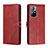 Coque Portefeuille Livre Cuir Etui Clapet H02X pour Xiaomi Poco M4 Pro 5G Rouge