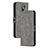 Coque Portefeuille Livre Cuir Etui Clapet H02X pour Xiaomi Redmi 9 Prime India Gris