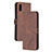 Coque Portefeuille Livre Cuir Etui Clapet H02X pour Xiaomi Redmi 9A Marron