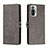 Coque Portefeuille Livre Cuir Etui Clapet H02X pour Xiaomi Redmi Note 10 Pro 4G Gris