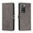 Coque Portefeuille Livre Cuir Etui Clapet H02X pour Xiaomi Redmi Note 11 4G (2021) Gris