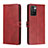 Coque Portefeuille Livre Cuir Etui Clapet H02X pour Xiaomi Redmi Note 11 4G (2022) Rouge