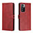 Coque Portefeuille Livre Cuir Etui Clapet H02X pour Xiaomi Redmi Note 11 Pro+ Plus 5G Rouge