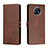 Coque Portefeuille Livre Cuir Etui Clapet H02X pour Xiaomi Redmi Note 9 5G Marron