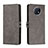 Coque Portefeuille Livre Cuir Etui Clapet H02X pour Xiaomi Redmi Note 9T 5G Gris