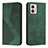 Coque Portefeuille Livre Cuir Etui Clapet H03X pour Motorola Moto G53 5G Vert